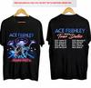 Vintage Ace Frehley 2024 Tourplan 2 Seiten Baumwolle Schwarz S5XL Shirt BB438 Unisex T-Shirt