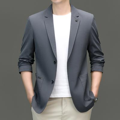 Nové sako jednofarebného obleku pre mužov, kórejská verzia, trendy, módne, slim, business casual, jednodielny oblek, ležérny oblek