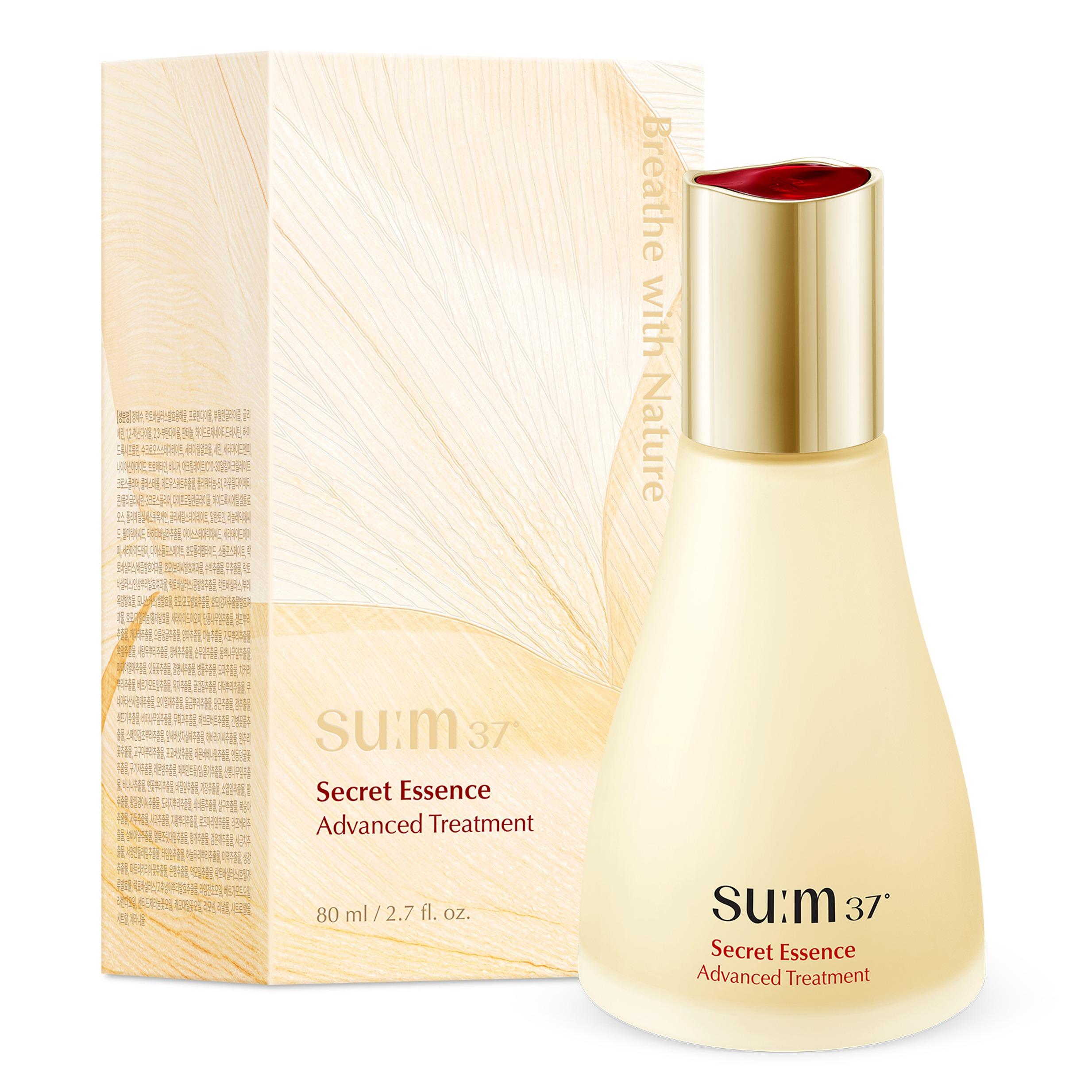 SU:M37 Secret Essence Advanced Treatment 80ml - Fermented Pore Care & Skin Barrier Strengthening Serum for Radiant Complexion