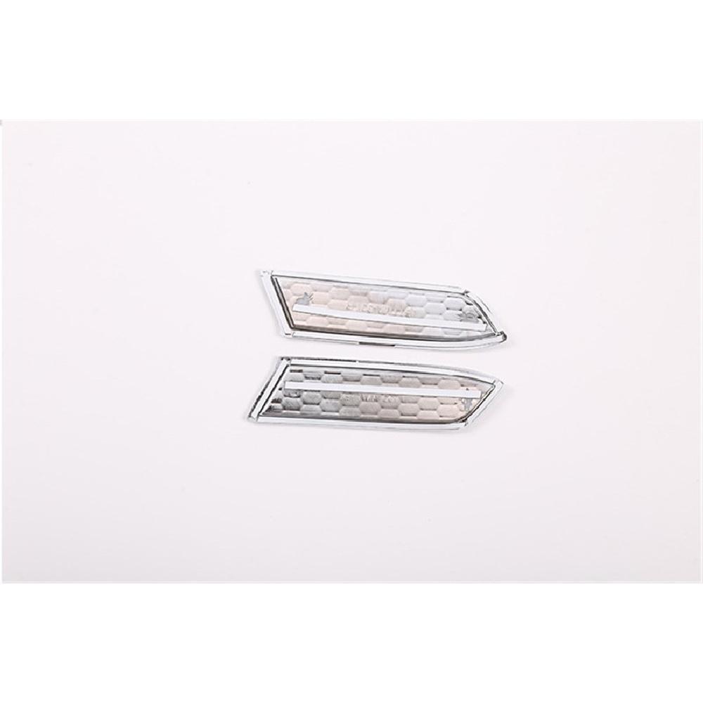 2 Pcs Chrome Plastic Front Headlight Cover Trim For Toyota Tacoma N300 2016-2020