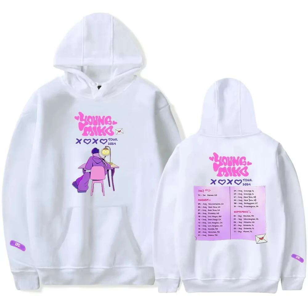 2025 Young Miko XOXO Reise-Hoodie Merch Cosplay Hiphop Herbst Unisex Lässig Street Langarm-Sweatshirt mit Kapuze Streetwear