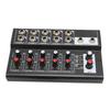 for US Plug Low Noise Stereo Line Mixer 2 Master Volume Knobs Dj Mixing Board  Bars