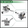 Engine Coolant Thermostat Housing Assembly Replacement for Jeep Cherokee 2014-2021, 816-194 Metal Silver Tone 1Pc