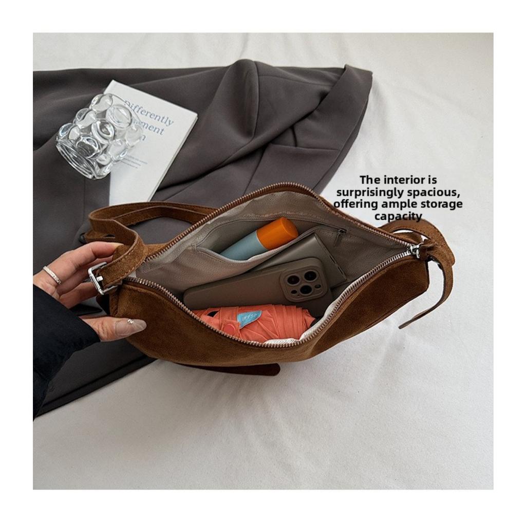 Dumpling Bag Women's Autumn New Niche Design Single Shoulder Bag Large Capacity Versatile Commuting Crossbody Bag