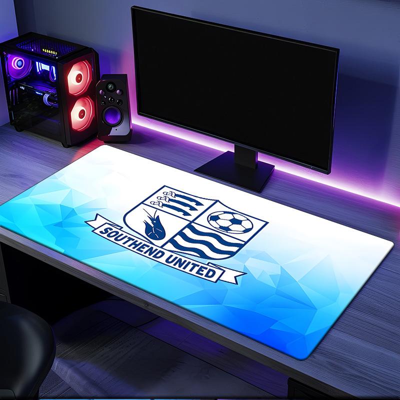 Southend Crest Design Mouse Pad, Rubber Base, Mouse Pad for Gamers and Office Use, Gaming Desk , Easy To Clean Mat Christmas fan gifts
