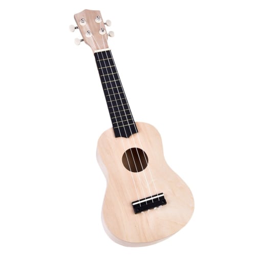 

Qiilu Handmade DIY 4-String Guitar Toy, Educational Toy, 21-inch Basswood 4-String with DIY Accessory Tools and Tool Kit