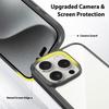 Coque de protection pour iPhone 16 Pro - BOOLING - Noir - Rigide - Silicone - 2 Verres Trempés