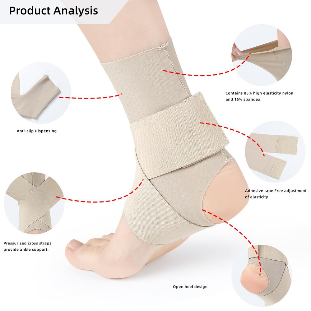 Adjustable Breathable Ankle Brace Support For Men Women Sprained Ankle Stabilizing Ligaments Compression Wrap
