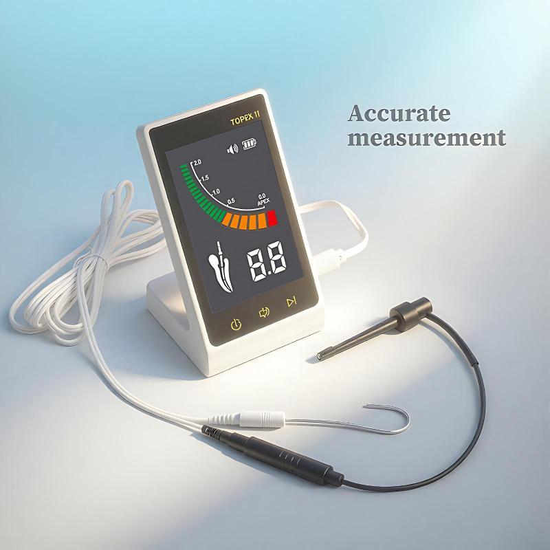 

Міні TOPEX Стоматологічний Апекслокатор Кольоровий РК-дисплей Smart Touch Стоматологія Канал Кореня Ендодонтія Вимірювальний інструмент білий/чорний