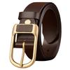 Single Men's Leather Alloy Buckle Belt, Fashionable, Casual, Simple, Personalized, Business Retro, Classic, Versatile and Trendy