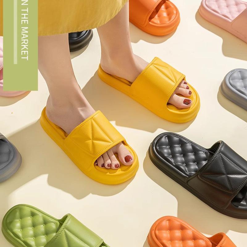 Slippers women's home indoor bathroom non-slip thick bottom summer hotel bath cool slippers men