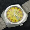 RICOH R31 AUTOMATIC VINTAGE JAPAN MENS YELLOW COLOR DIAL WATCH a706844-1