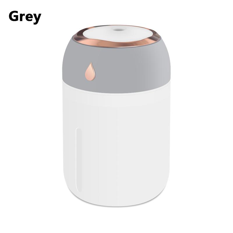 Portable Mini USB Ultrasonic Humidifier Two Mist Modes Color LED Night Light Silent Air Moisturizer for Vehicle Bedroom Office