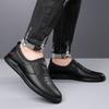 Fashion 2025 Leather Men Casual Shoes High Quality Mens Loafers Handmade Moccasins Breathable Male Walking Shoes Comfort Travel Flats