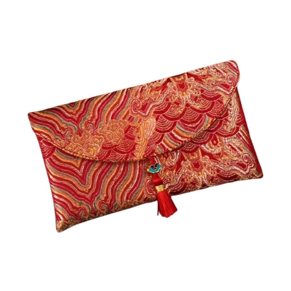 Cloth Wedding Money Pocket Chinese Style Red Packet HongBao New Year Red Envelope  Spring Festival