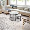 Round coffee tables, industrial, loft, glamour, table set, 60x60, 40x40