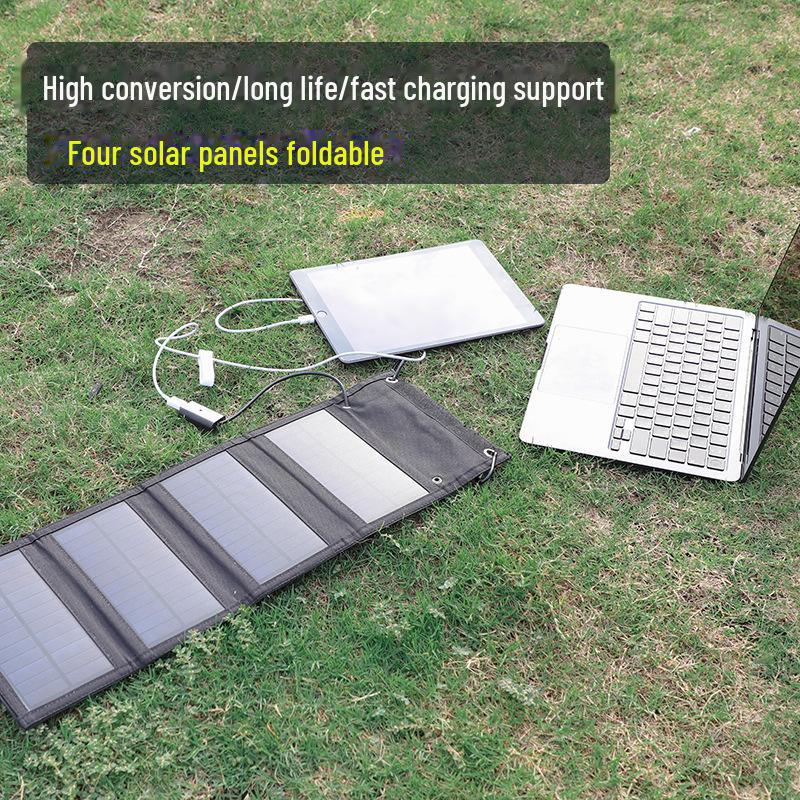 Portable 20W Solar Folding Phone Charger for Camping Outdoor Charging