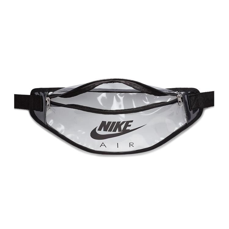 New Nike Heritage Polyurethane Sling Bag, Fanny Pack Regular Unisex Transparent CW9259-975