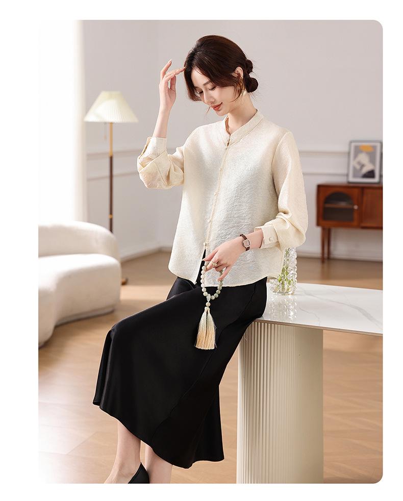 Elegant Spring & Autumn Two-Piece Suit Set for Middle-Aged Women