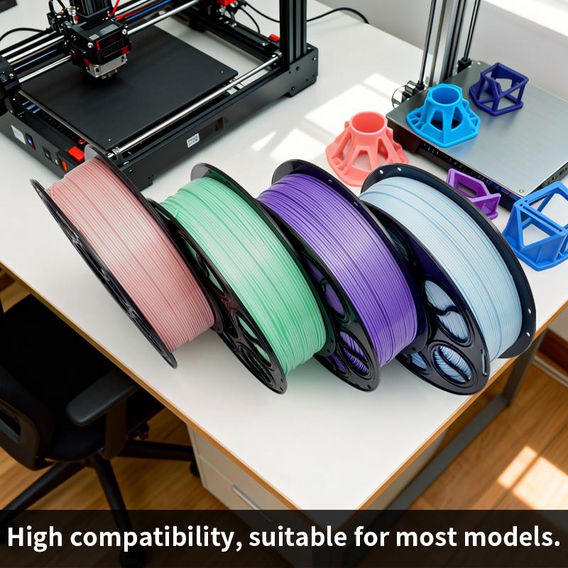 3D PLA Silk Texture 1.75mm 330m 0.03mm Tolerance 28 Colors/Customizable No-Stringing Easy-to-Print Printer Filament 1kg