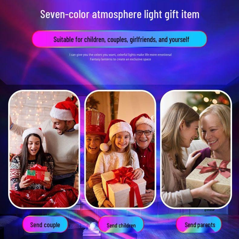 Little Wrist Starry Sky Light Projector: Dreamy Bedside Speaker with Water Ripple Effect for Kids' Rooms