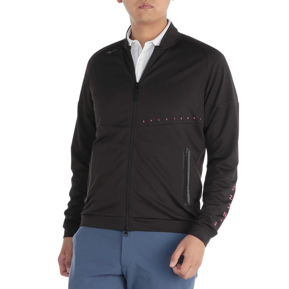 

Mizuno Men s Solar Cut Golf Jacket, E2MCB001, Black, Extremely Cool to Wear, Heat-Shielding, UV Protection, and Easy Movement