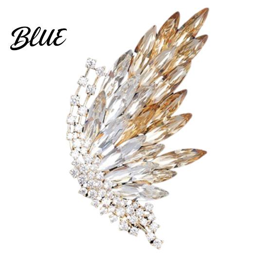 Brooch Accessory Butterfly Colored Diamonds Decor Durable Alloy Sparkling Wings