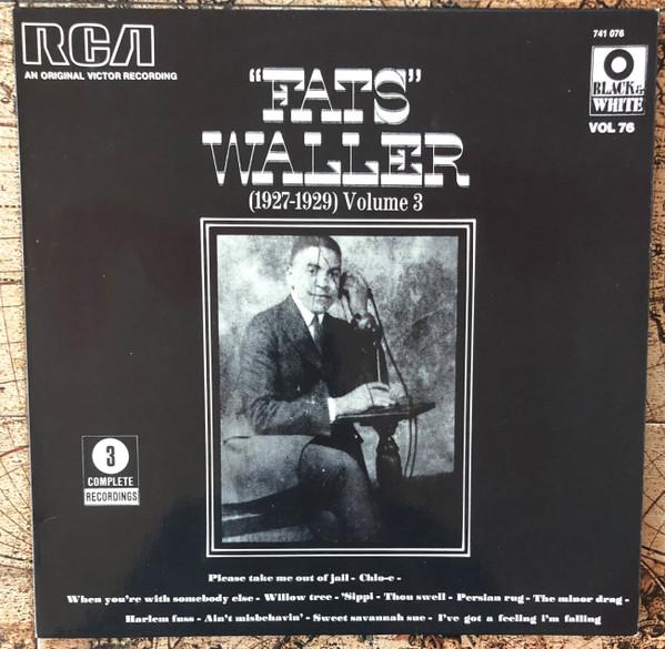 

LP Record FATS WALLER 19271929 Volume 3 741076 RCA 1973 France Jazz Used