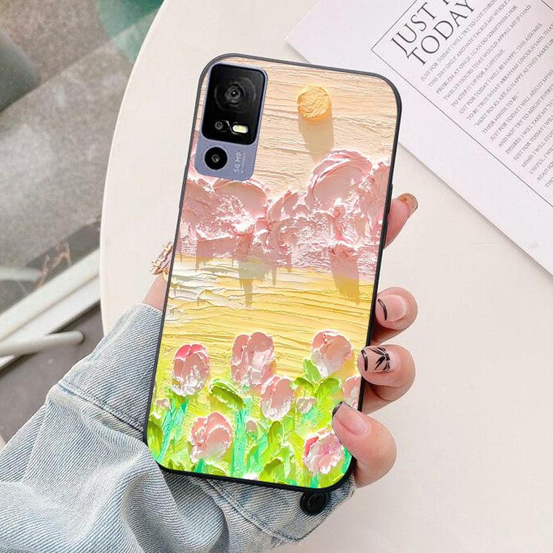 

For TCL 40 R 5G Phone Case T771K astronaut Silicone Camera Protection Back Cover For TCL 40R 5G T771H Funda Coque TCL40R TCL 40R