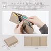 [imeetu] Mini Tri-fold Wallet, Genuine Leather, Large Capacity, Compact, Small, Easy to Use, Holds Bills Folding, Includes Coin Purse, Anti-Skimming,