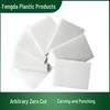 White & Blue PP Plastic Food Grade Cutting Board for Engraving