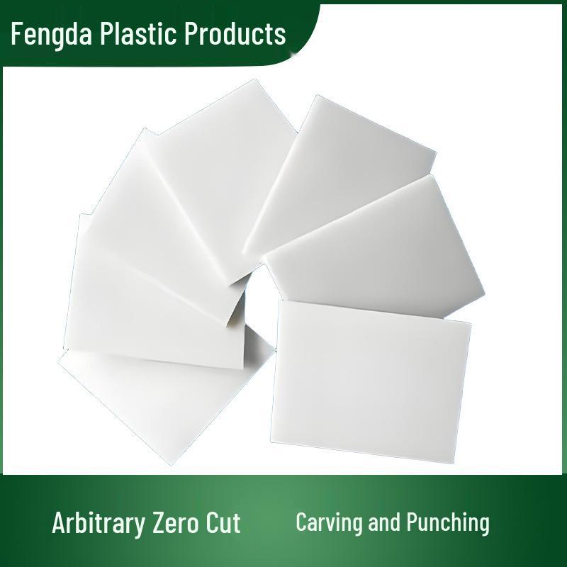 White & Blue PP Plastic Food Grade Cutting Board for Engraving