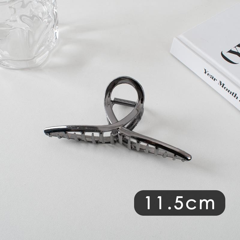 Metal Large Silver Luxury Solid Colors Hair Claws Grab Butterfly Elegant Vintage Headband Hair Clips for Women