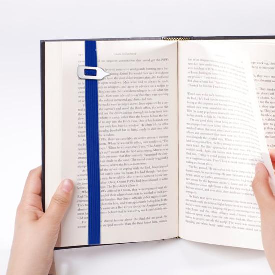 Elastic Bookmarks Metal Pointer Reading Node Locator Bookmarks Imprint Free Locator Bookmarks Practical Tool