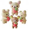 Cute strawberry Rilakkuma Peluche Plush Toys Teddy Bear Stuffed Doll Accompany Sleep Toy Home Decor Toys Kids Dolls Girl Gifts