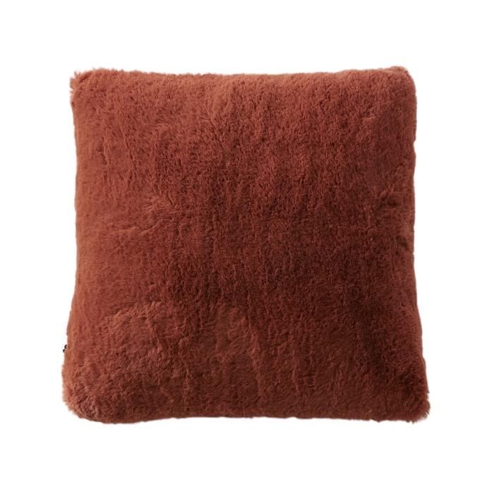 Coussin - Sven - Renard - 45x45 Cm - Déhoussable - Synthétique - Terracotta