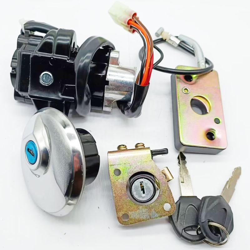 Ignition Switch Lock Gas Cap Set Lock Key For Suzuki GZ125 1998/1999/2000/2001/2002/2003/GZ250 1999/2000/2001/2002/2003-2011