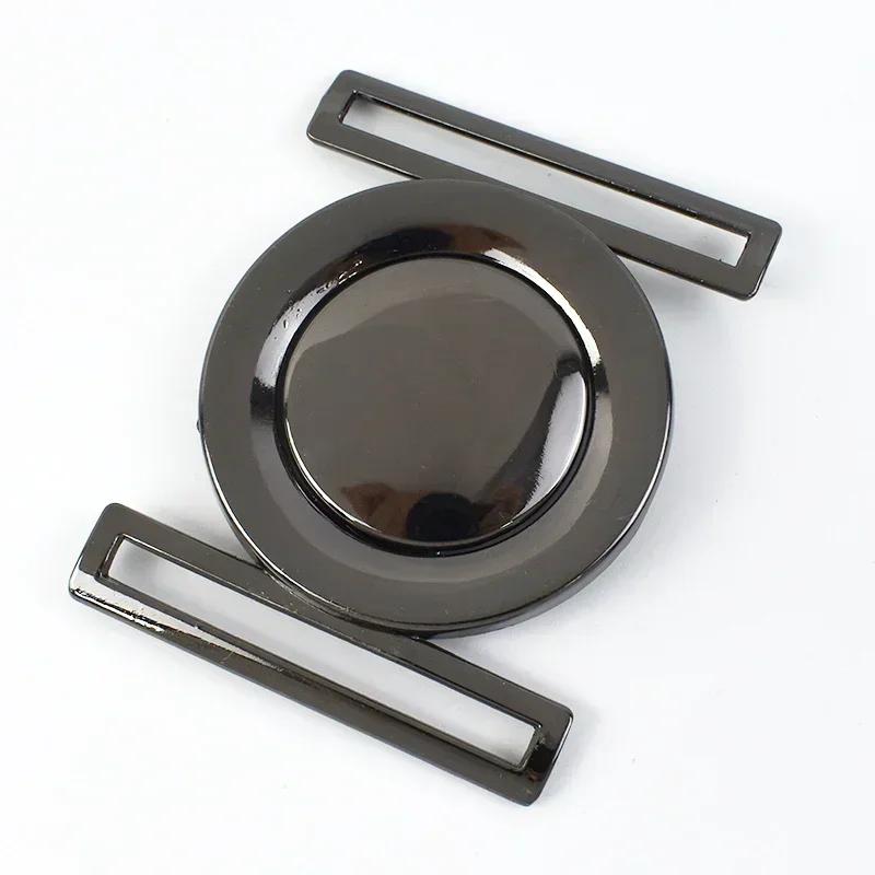 1/2/4/5Pcs Meetee 50mm Metal Belt Buckles Decor Button for Windbreaker Coat Down Jacket Sewing Clasp Buttons Clothes Accessory