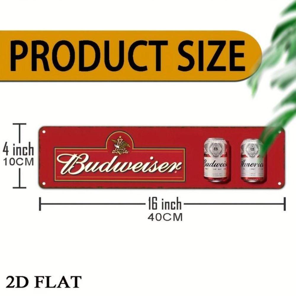 Retro Metal Wall Art for Home Office Beer Bar Decor