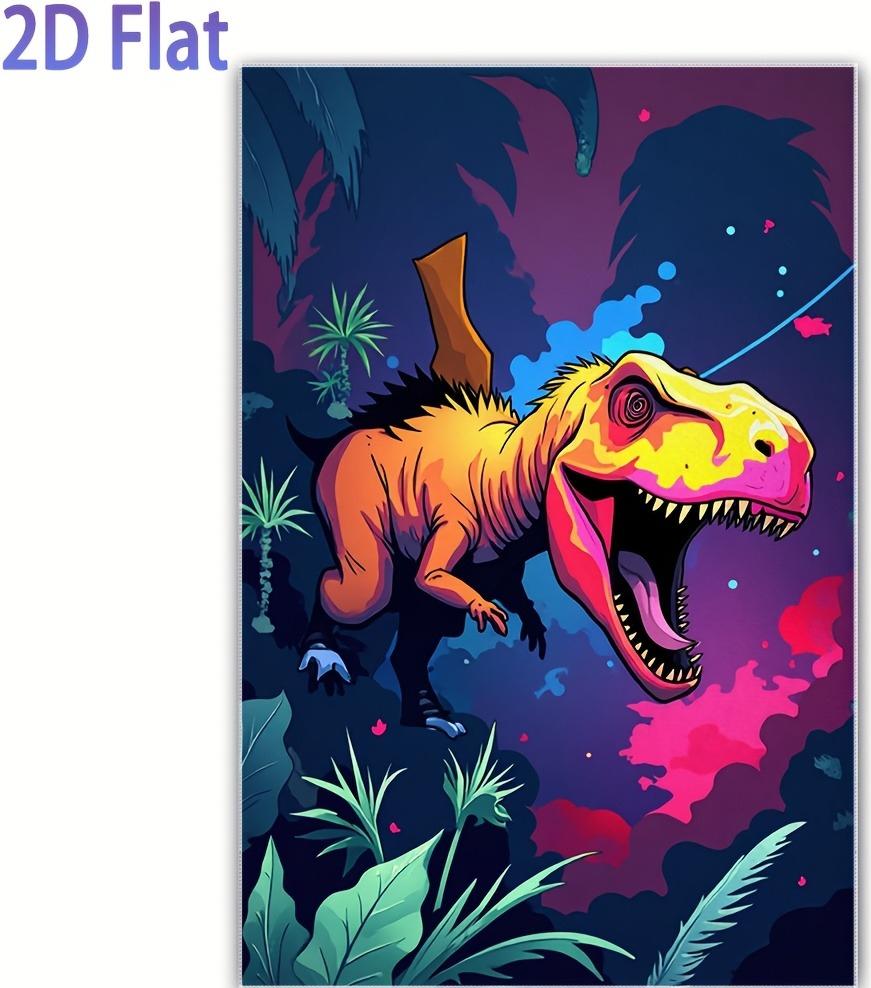 

Neon T-Rex Dinosaur Print Bath Towel Colorful Pattern Soft Microfiber Towel for Bathroom Beach Travel Kids Fans Hand Towel W40*H60(CM)