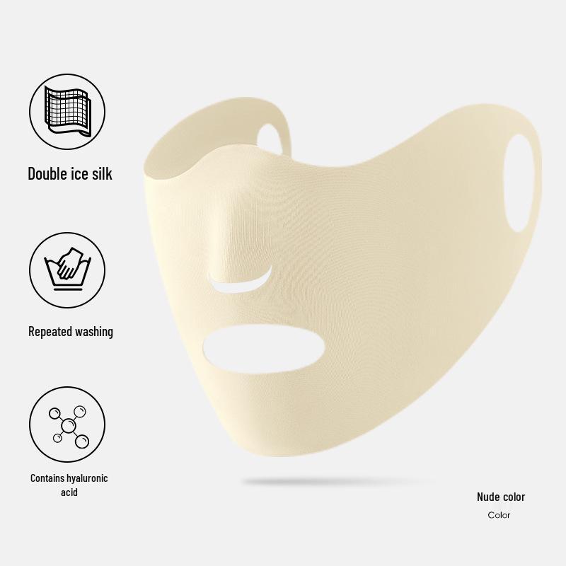 Unisex Anti-UV Ice Silk Face Mask for Outdoor Sports and Golf