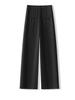 High-Waisted Wide-Leg Denim-Finish Women's Pants - Slimming, Loose, Spring/Summer 2025 Style