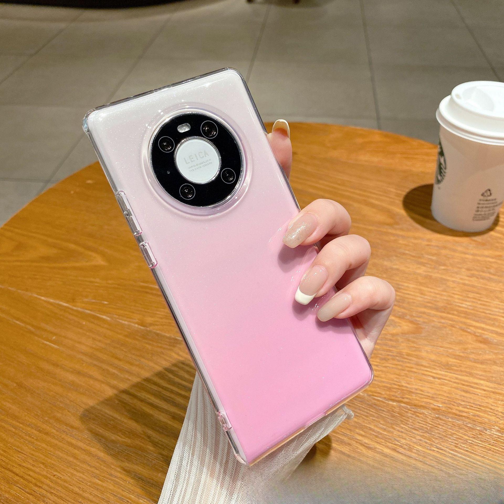 

This Phone Case Is Suitable for Huawei Mate60pro, Mate50, and Mate40 with A Gradient of Glitter Huawei mate50pro