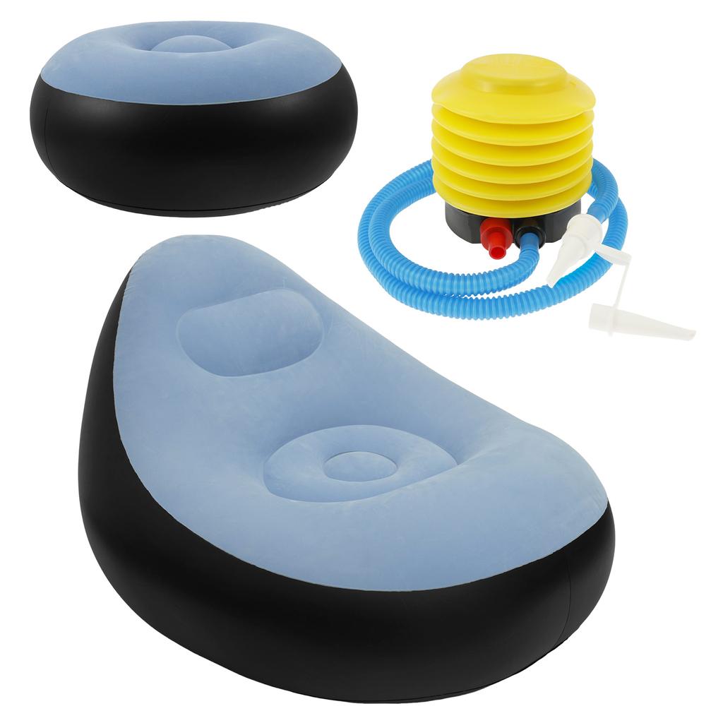 Sofá Inflável Portátil Grande Sofá Inflável Preguiçoso Cadeiras Confortáveis Infláveis a Ar para Sala de Estar, Exterior, Viagem, Camping