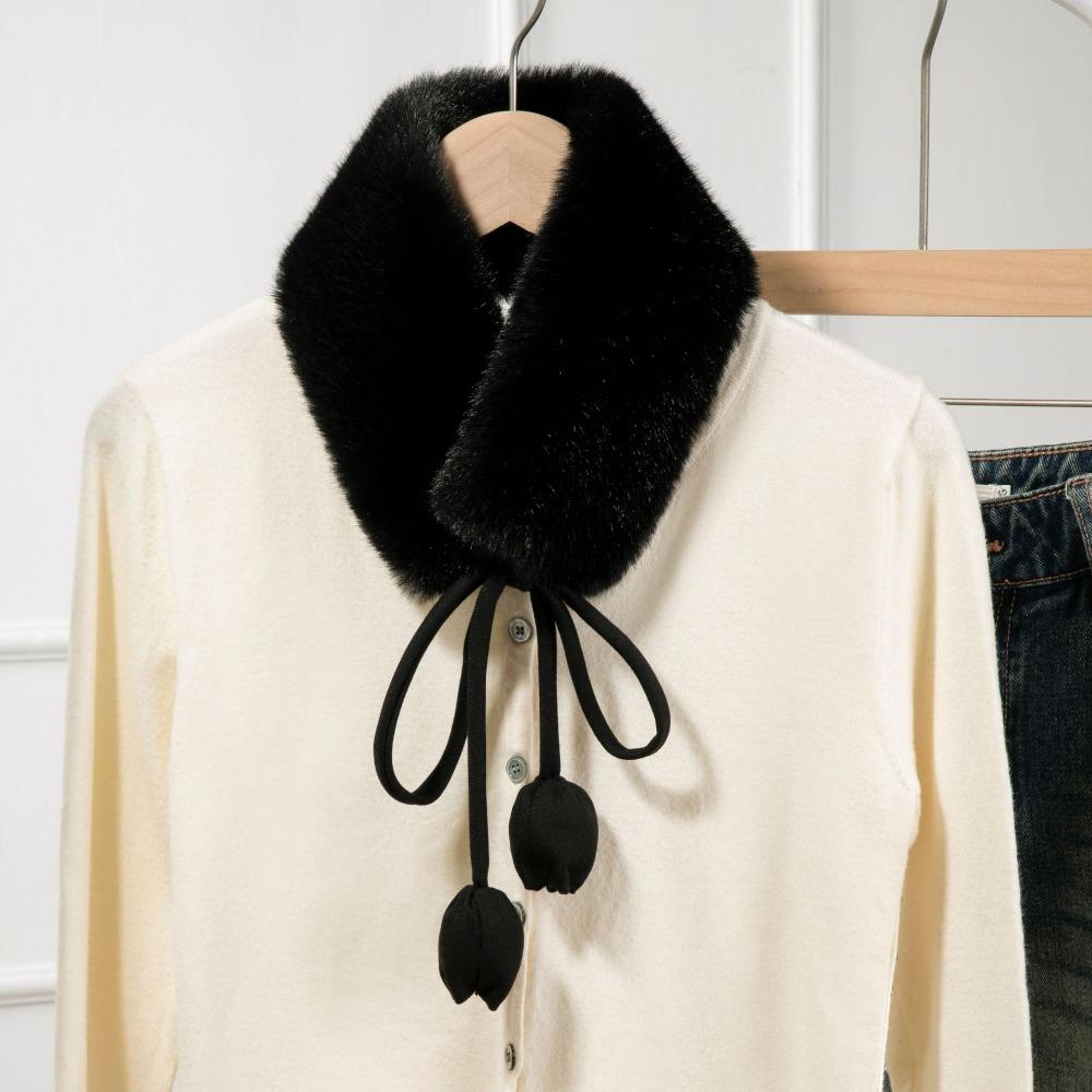 

Headband Warm Plush Scarf Sweet Fur Neck Warmer Winter Accessory Rabbit Fur Earmuffs Shopping Style2