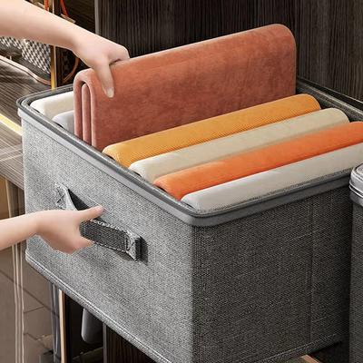 Foldable Storage Boxes Extra Large Stackable Storage Box Clothes Organizer Multifunctional Space-Saving Organizer For Toys Book