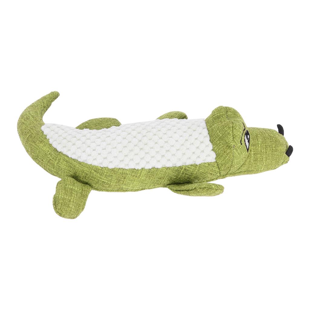 Dog Toys Simulation Crocodile Shape Plush Stuffed Bite Resistant Molar Pet Dog Vocal ToysGreen