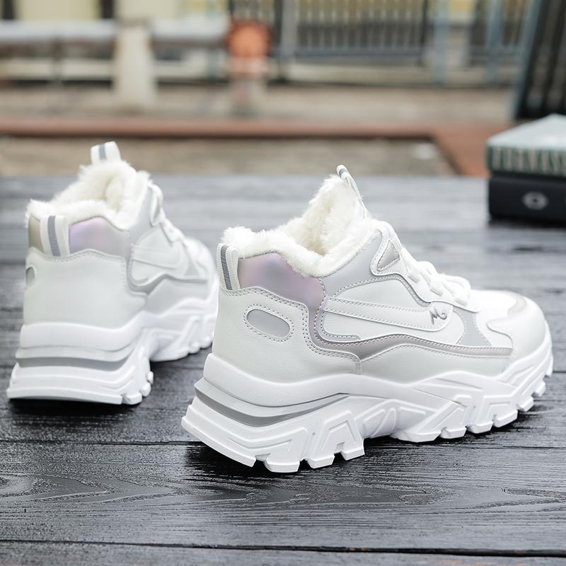 Snow boots velvet student dad shoes autumn and winter new sports warm cotton shoes