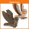 Animal Model Pvc Flying Owl Figurine For Children Educational Display