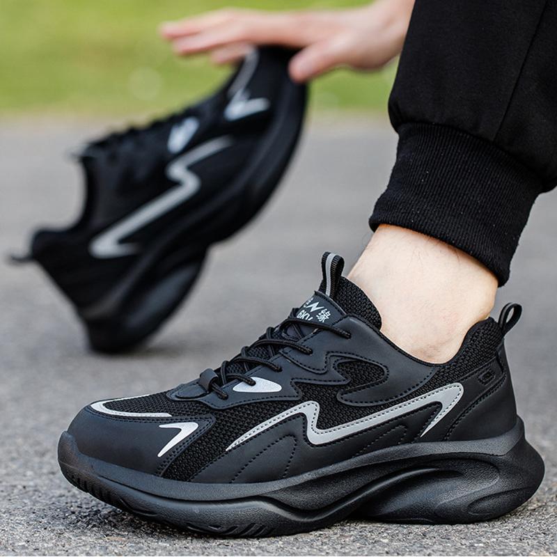 Mens Fashion Breathable Steel Toe Cap Working Safety Shoes  Designer Insulated Sneakers Worker Security Boots Safe Footwear